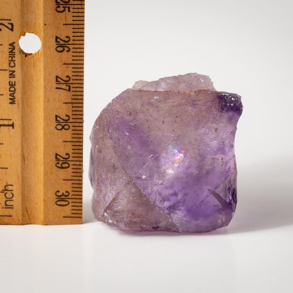 Unique form of translucent Illinois fluorite cube natural specimen - Picture 3 of 11